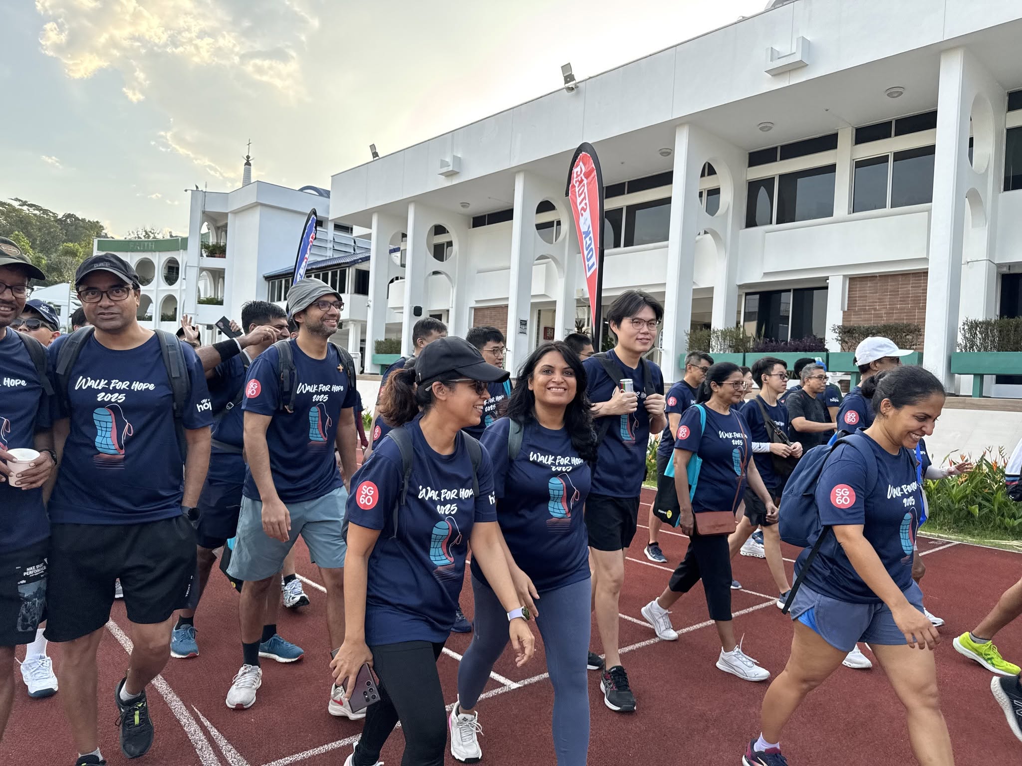Community volunteers working together